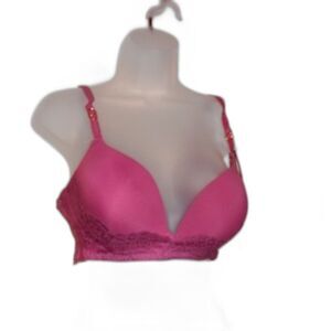 Youmita Heather Rose Lace Demi  Soft Cup 36B Bra NWT
